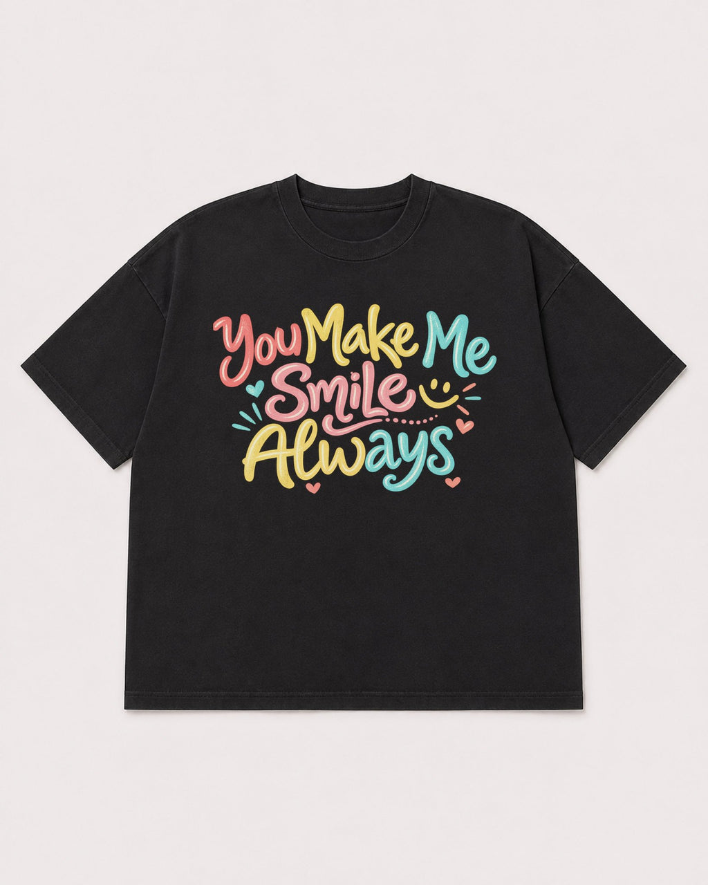 Mockup Boxy Heavyweight Tee Black product