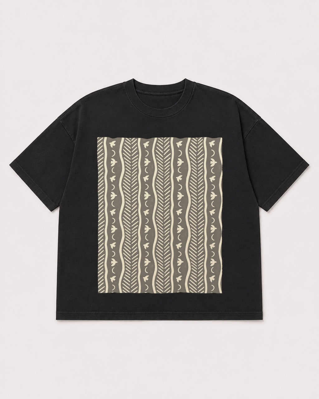 Mockup Boxy Heavyweight Tee Black product