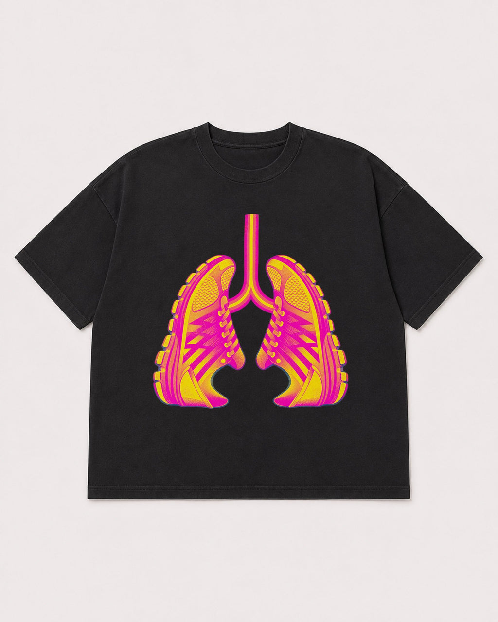 Mockup Boxy Heavyweight Tee Black product