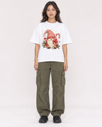 Mockup Boxy Heavyweight Tee White female full-body 02