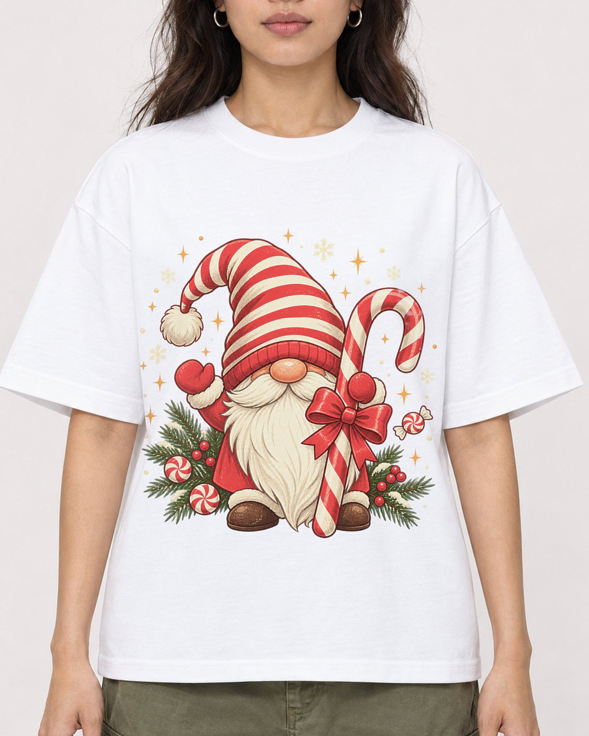 Mockup Boxy Heavyweight Tee White female close-up 02