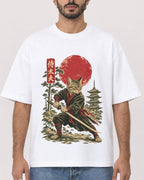 Mockup Boxy Heavyweight Tee White male close-up 27