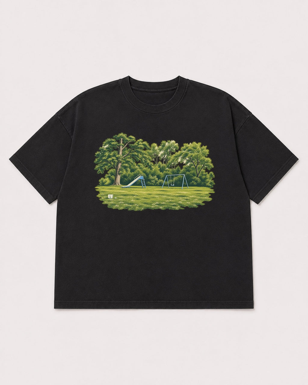 Mockup Boxy Heavyweight Tee Black product