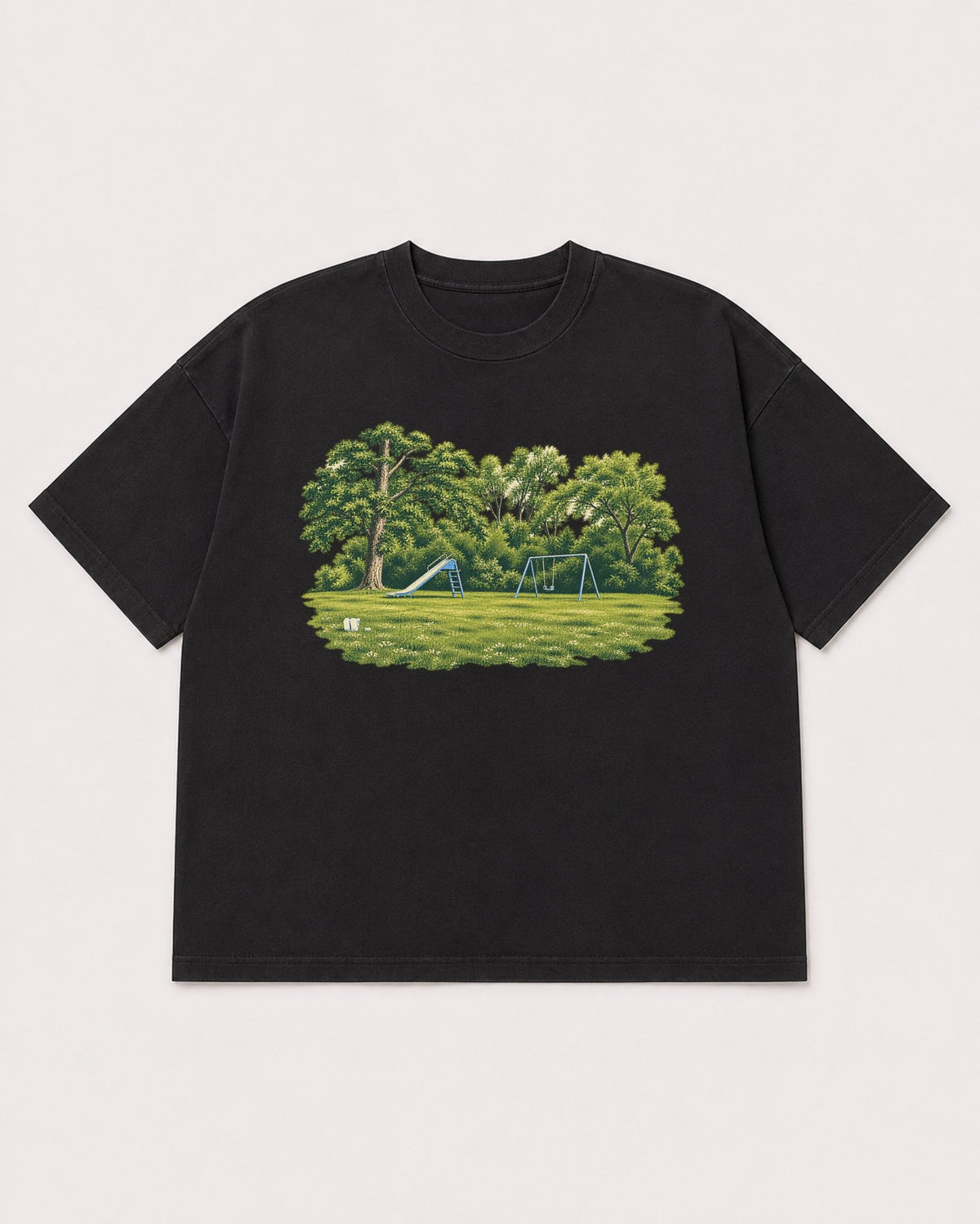 Mockup Boxy Heavyweight Tee Black product