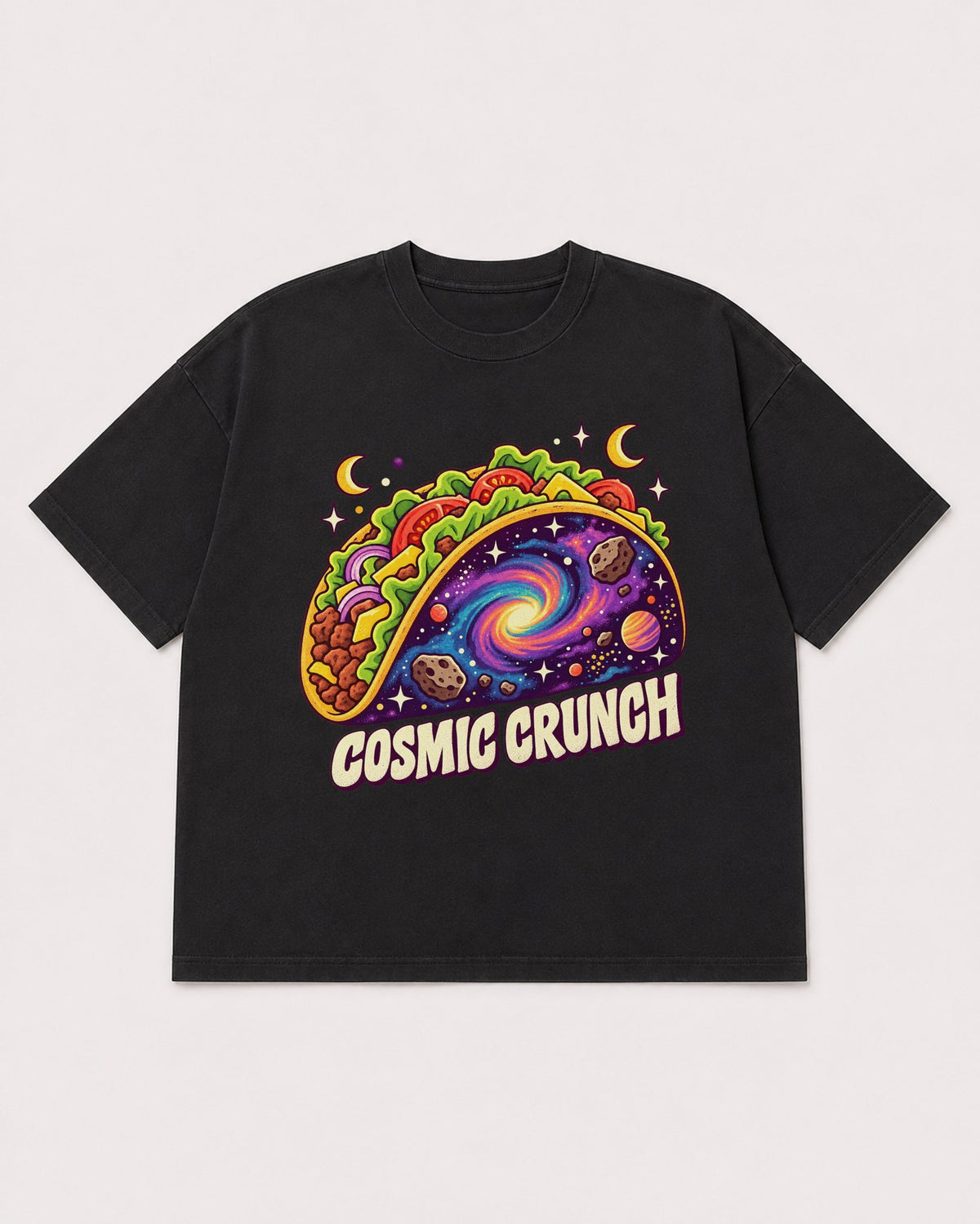 Mockup Boxy Heavyweight Tee Black product