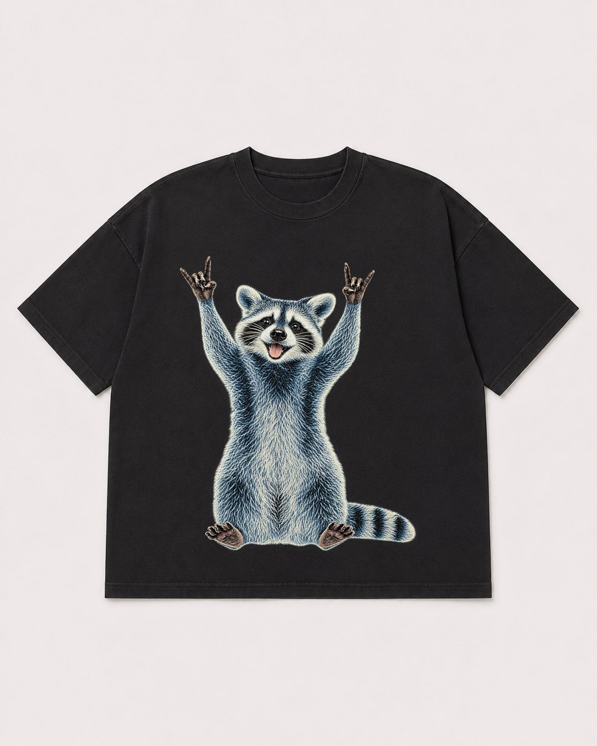 Mockup Boxy Heavyweight Tee Black product