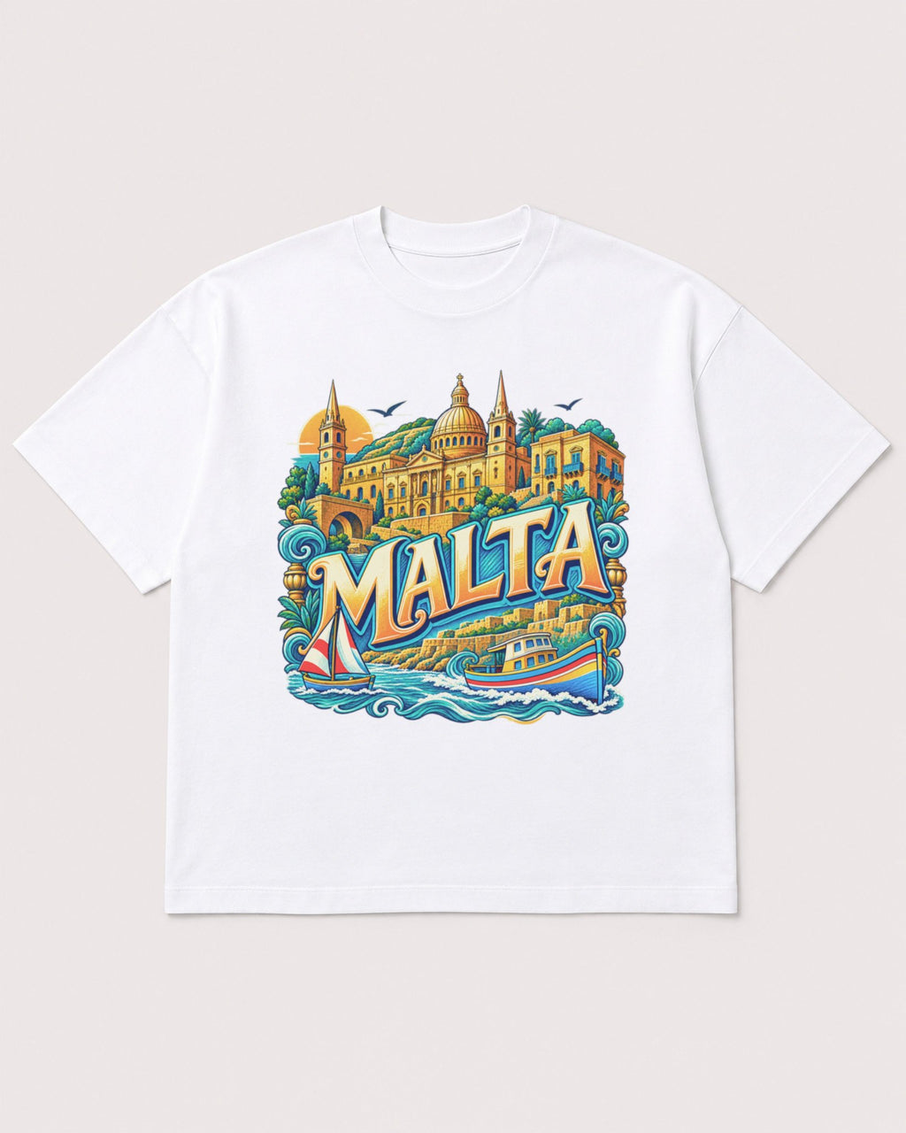 Mockup Boxy Heavyweight Tee White product