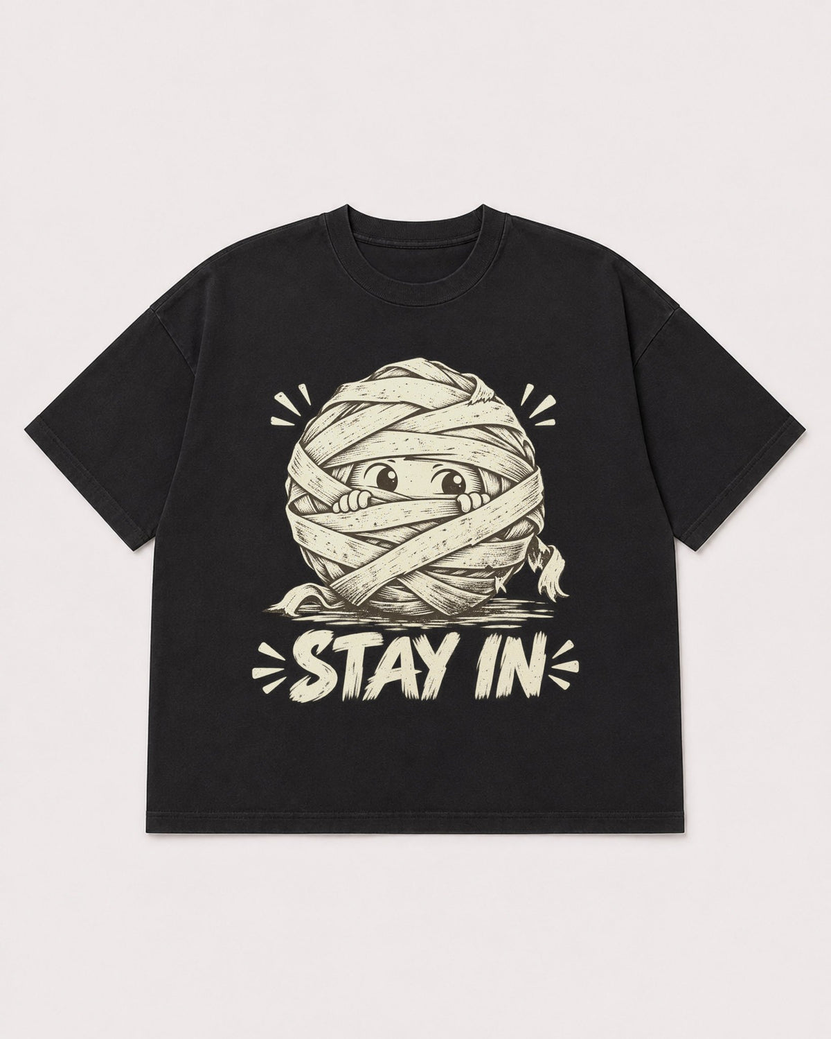 Mockup Boxy Heavyweight Tee Black product