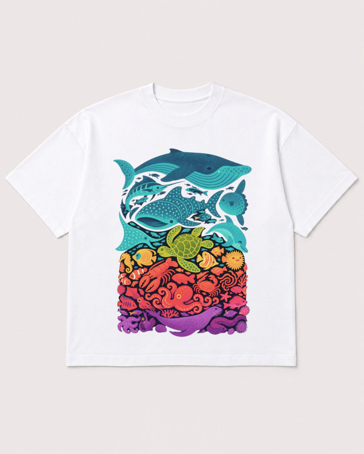 Mockup Boxy Heavyweight Tee White product