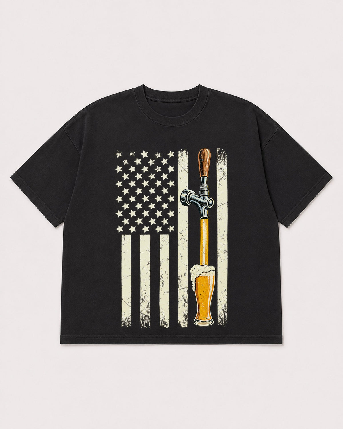 Mockup Boxy Heavyweight Tee Black product