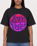 Mockup Boxy Heavyweight Tee Black female close-up 04