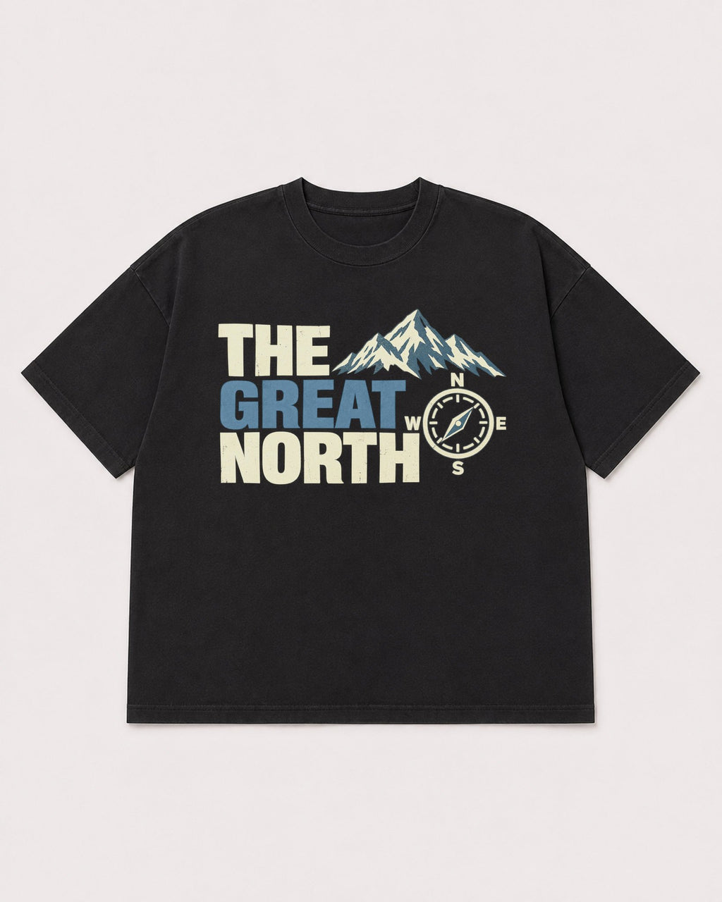 Mockup Boxy Heavyweight Tee Black product
