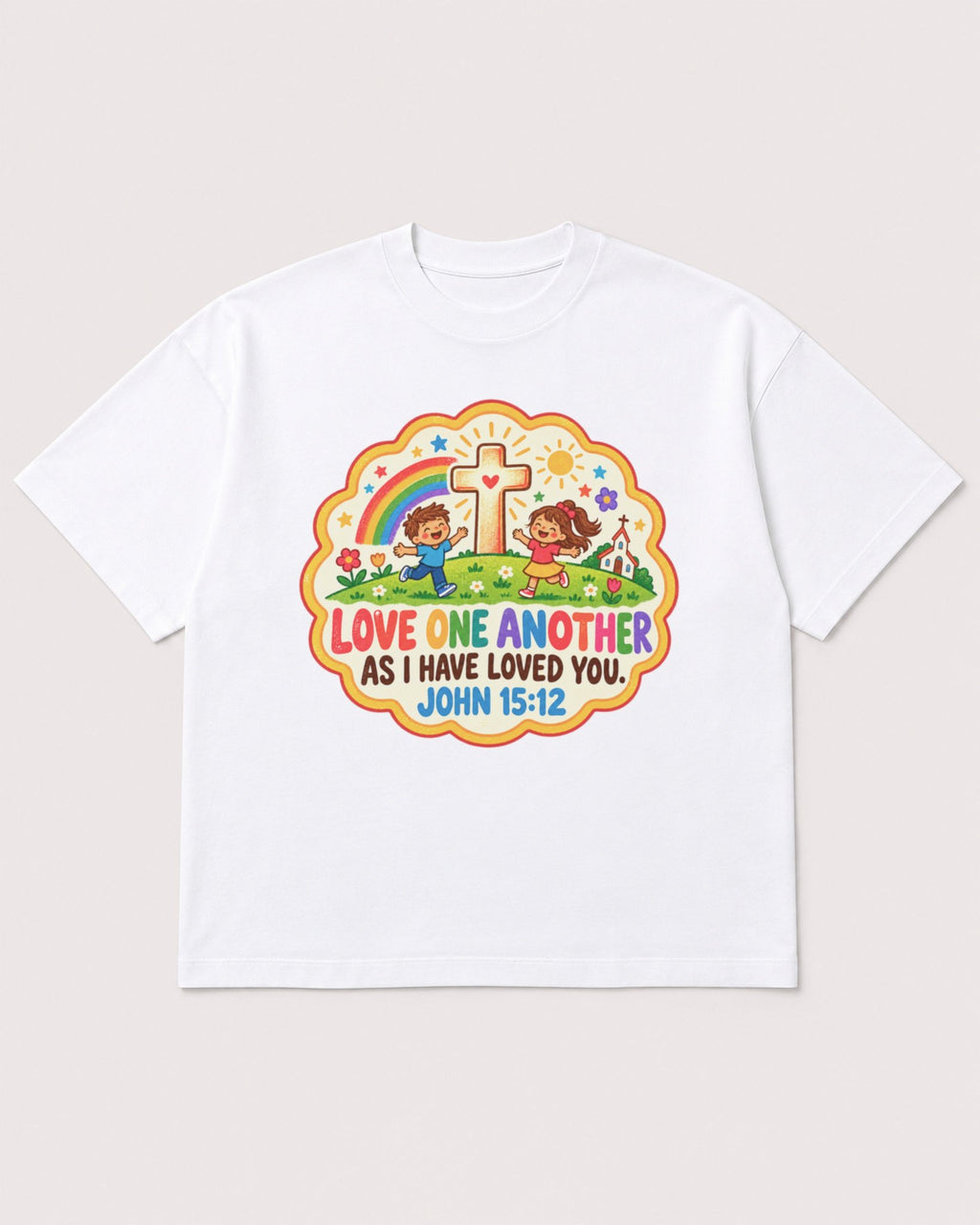 Mockup Boxy Heavyweight Tee White product