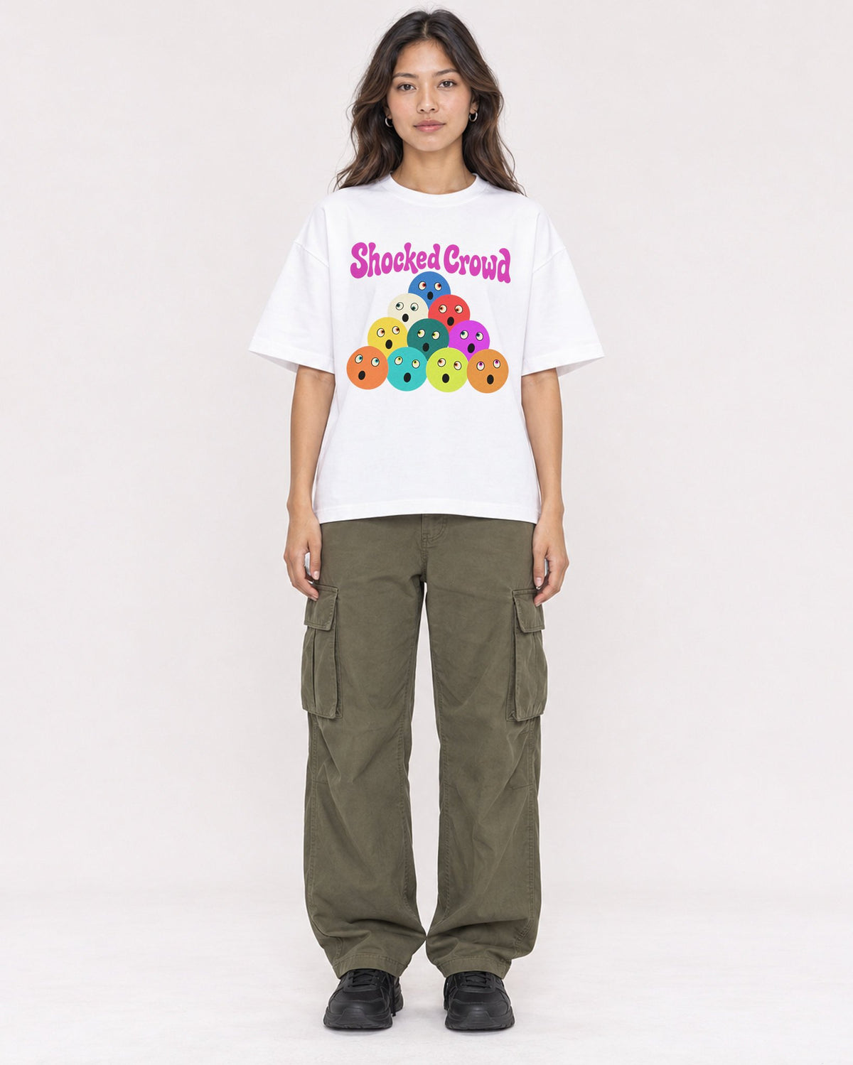 Mockup Boxy Heavyweight Tee White female full-body 02