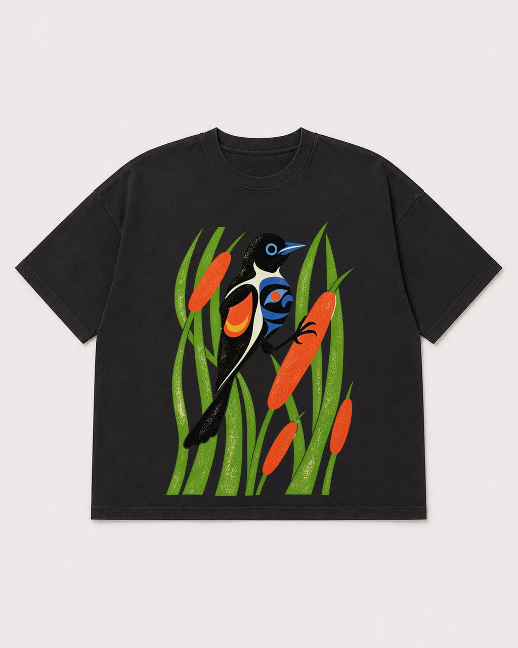 Mockup Boxy Heavyweight Tee Black product