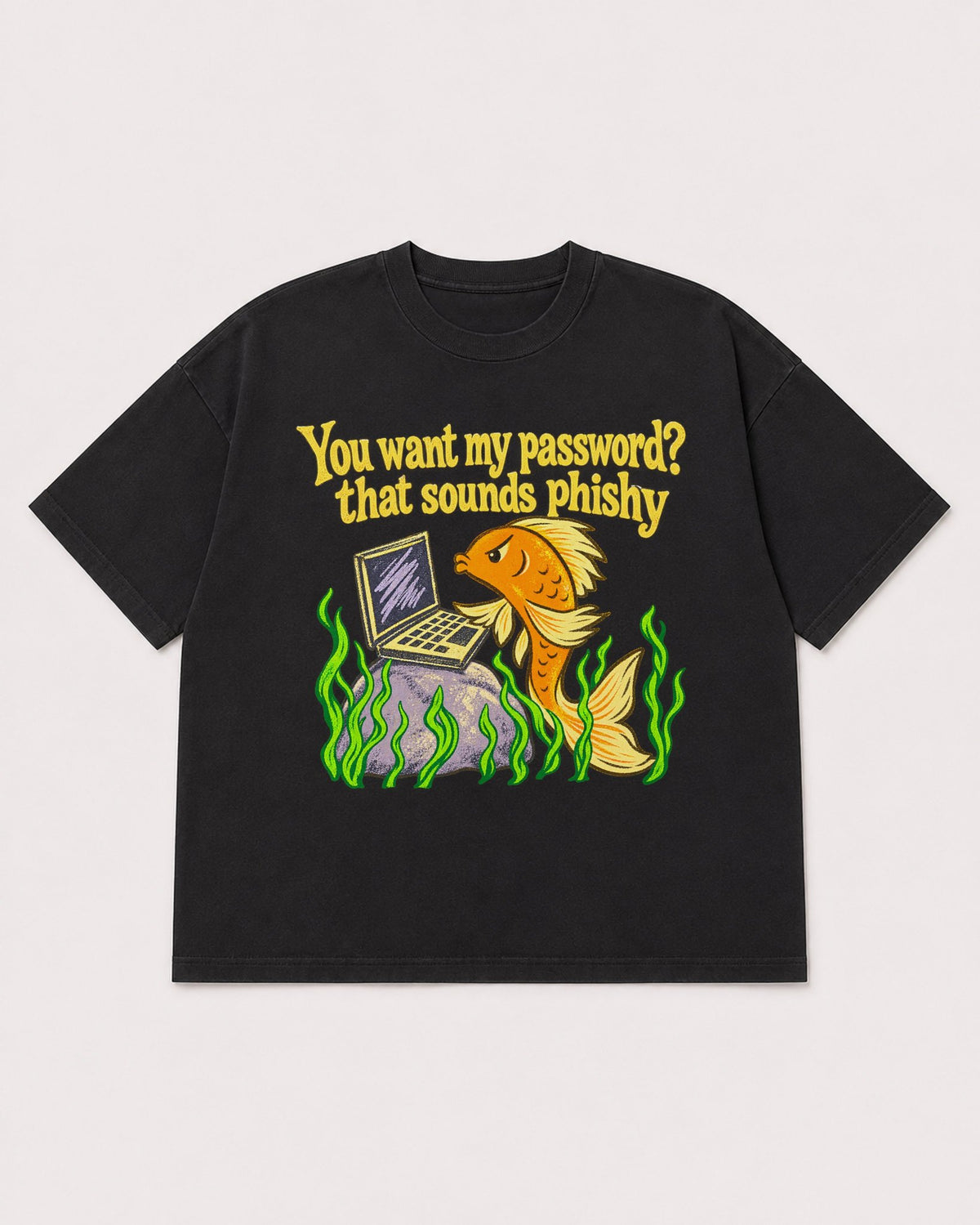 Mockup Boxy Heavyweight Tee Black product