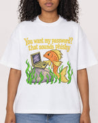 Mockup Boxy Heavyweight Tee White female close-up 05