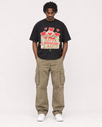 Mockup Boxy Heavyweight Tee Black male full-body 04