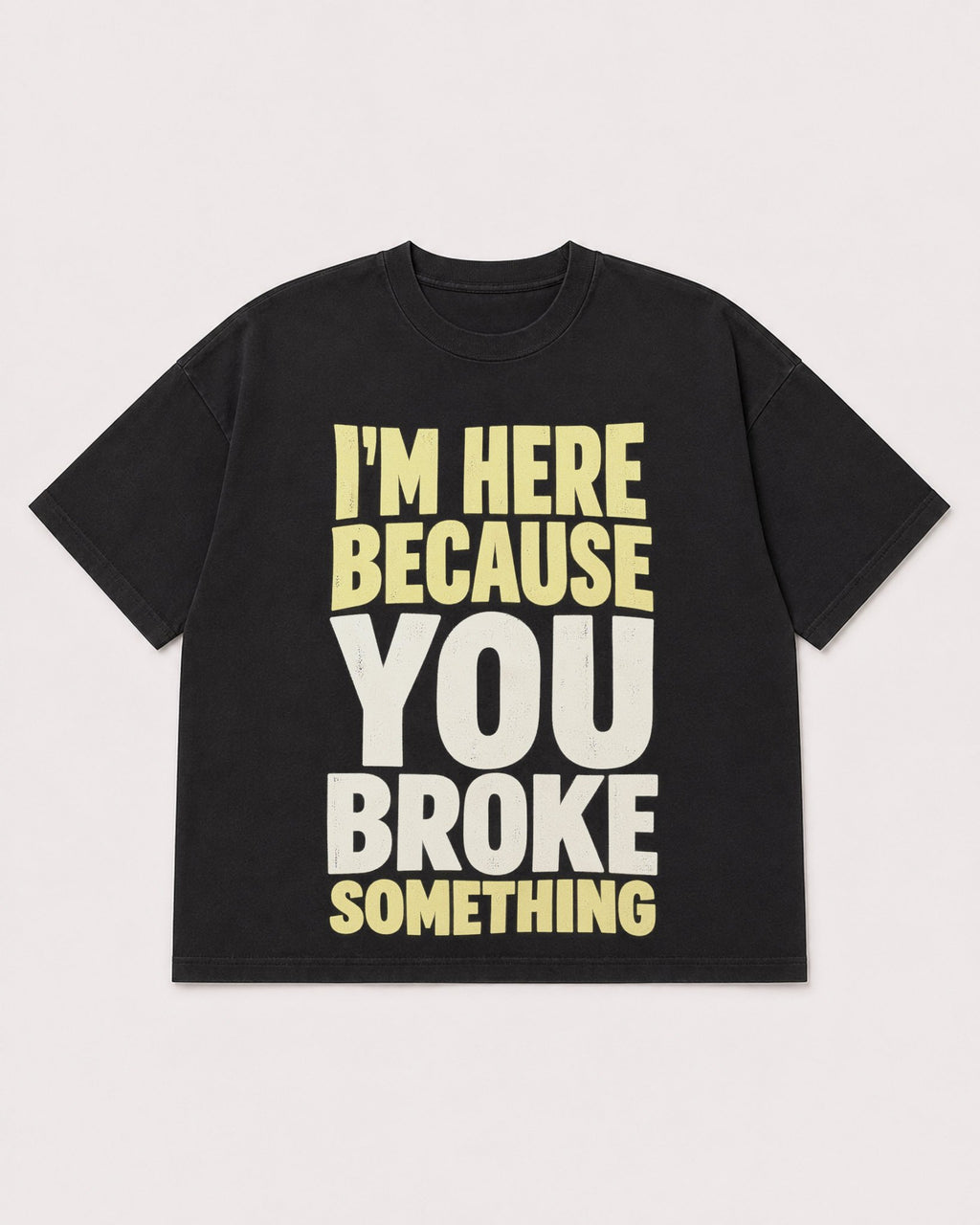 Mockup Boxy Heavyweight Tee Black product