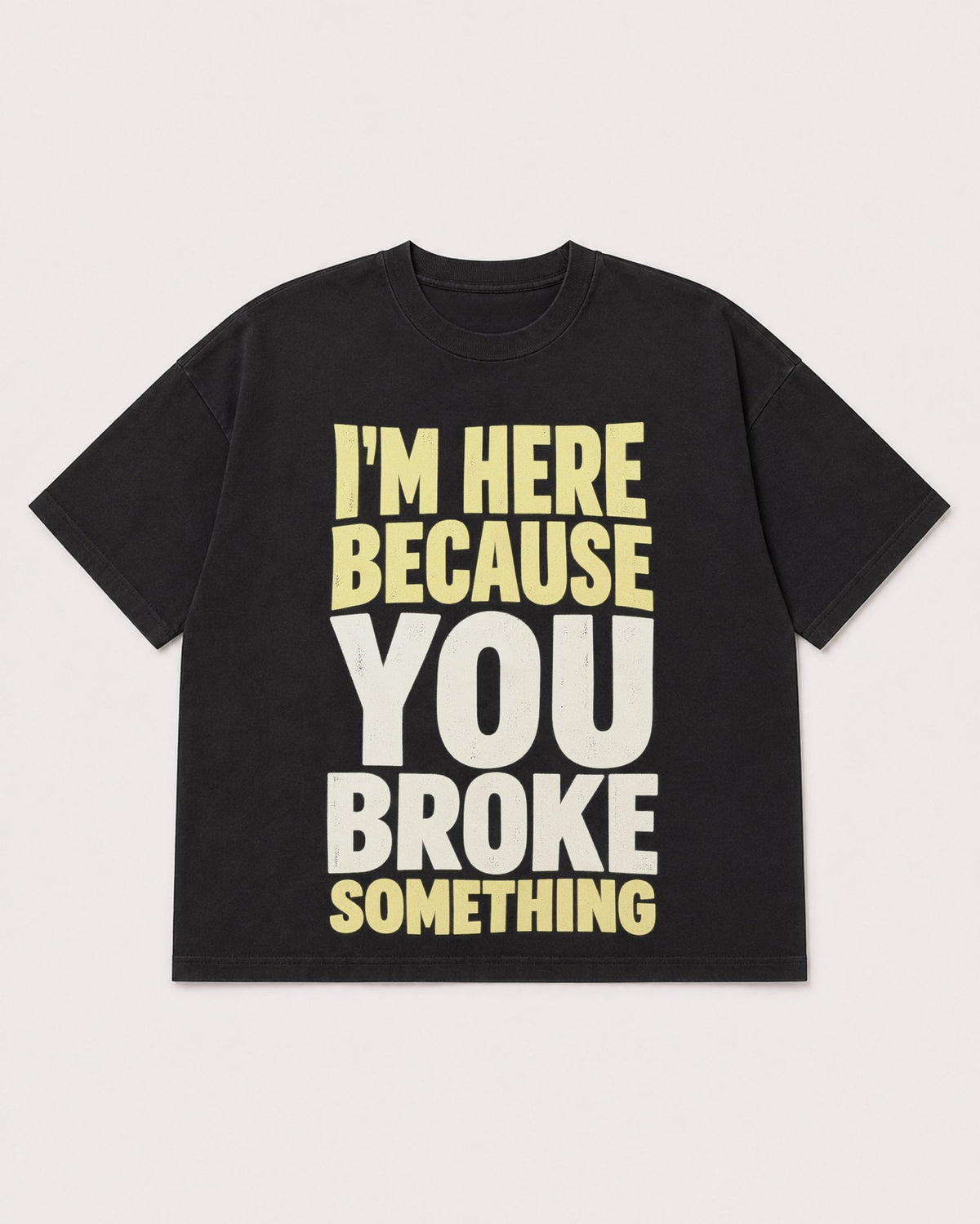 Mockup Boxy Heavyweight Tee Black product