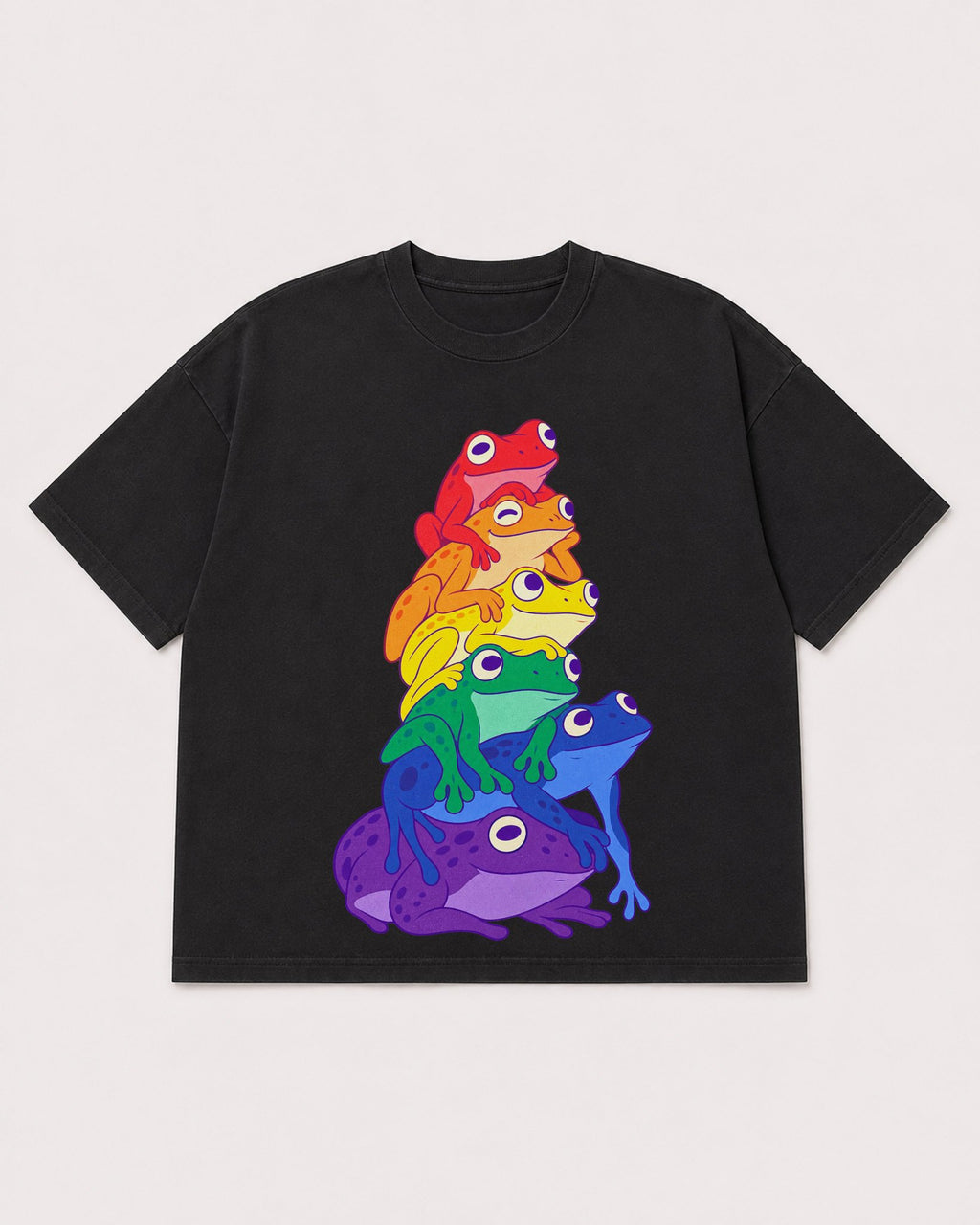 Mockup Boxy Heavyweight Tee Black product