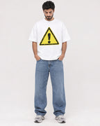 Mockup Boxy Heavyweight Tee White male full-body 07