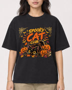 Mockup Boxy Heavyweight Tee Black female close-up 02