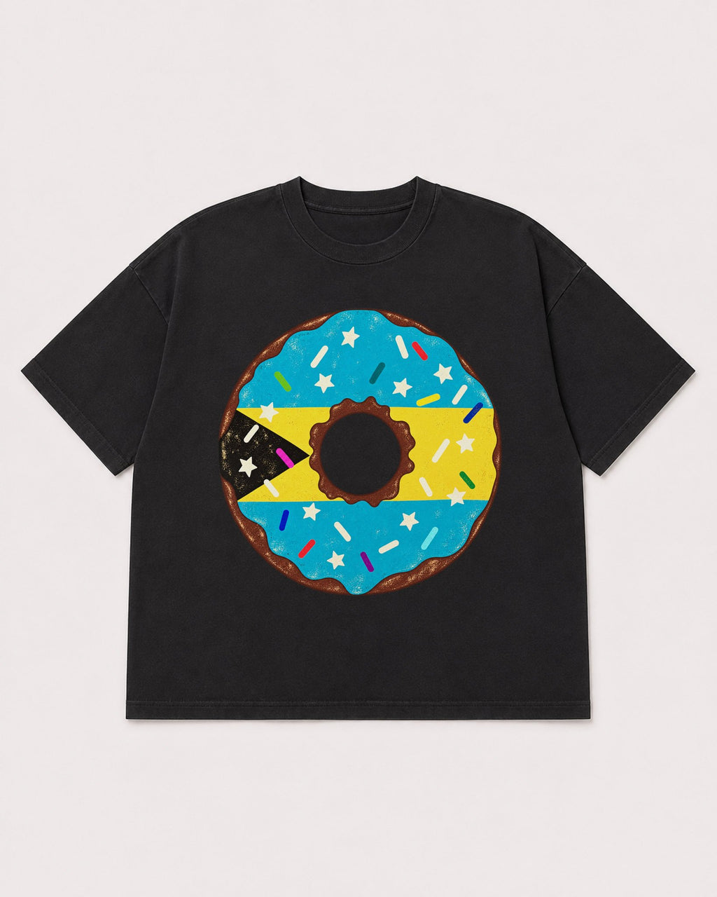 Mockup Boxy Heavyweight Tee Black product