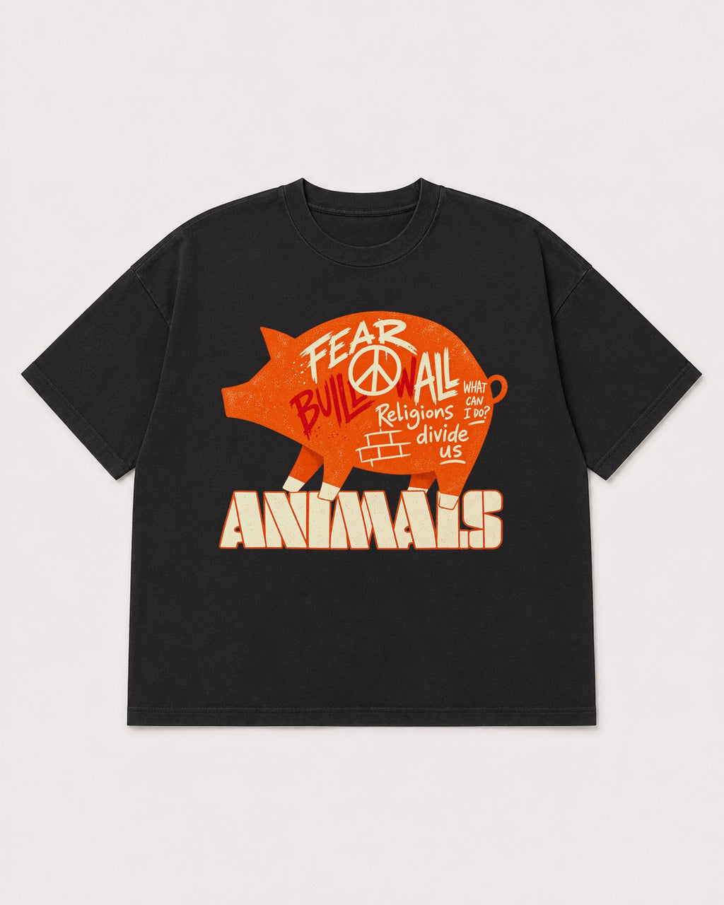 Mockup Boxy Heavyweight Tee Black product