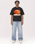 Mockup Boxy Heavyweight Tee Black male full-body 05