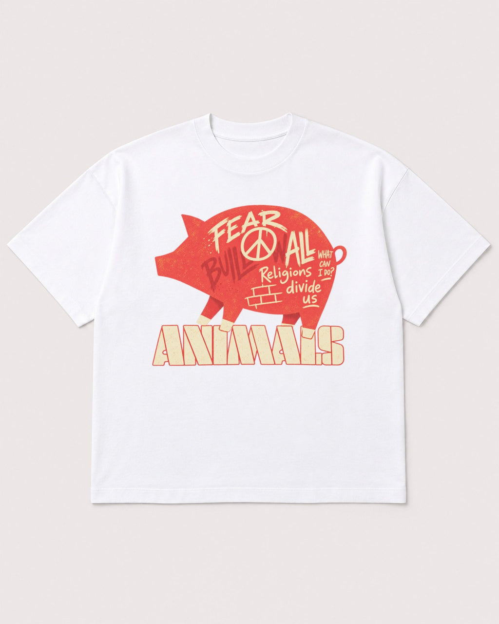 Mockup Boxy Heavyweight Tee White product