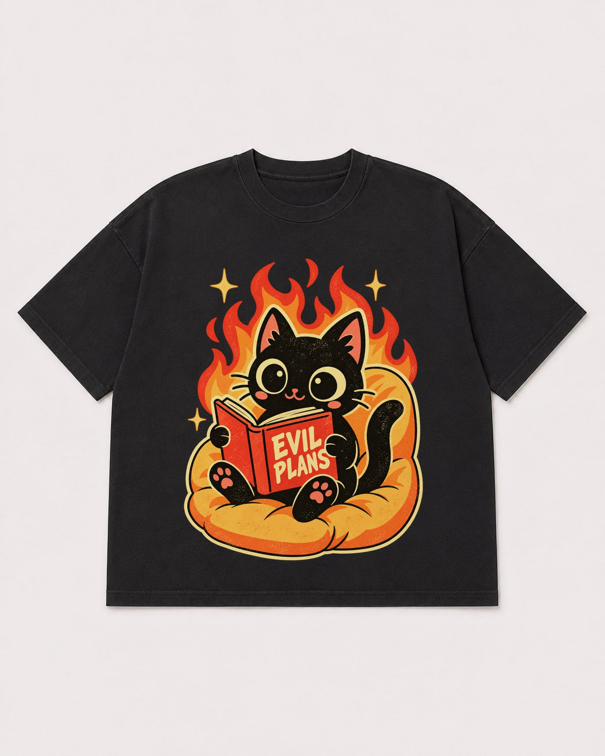 Mockup Boxy Heavyweight Tee Black product