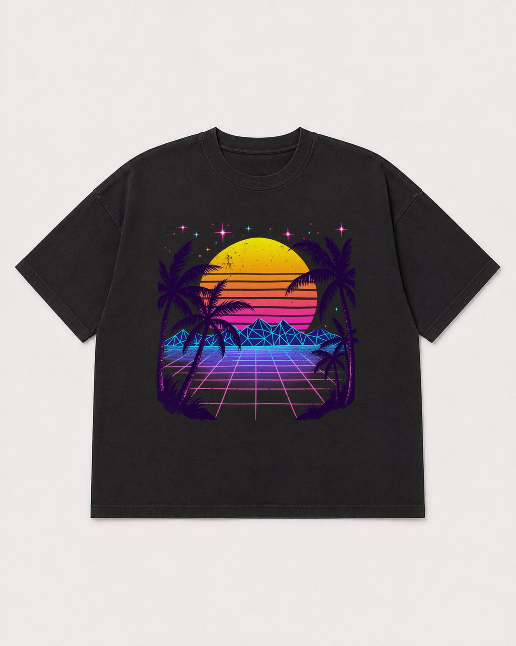 Mockup Boxy Heavyweight Tee Black product