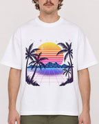 Mockup Boxy Heavyweight Tee White male close-up 09