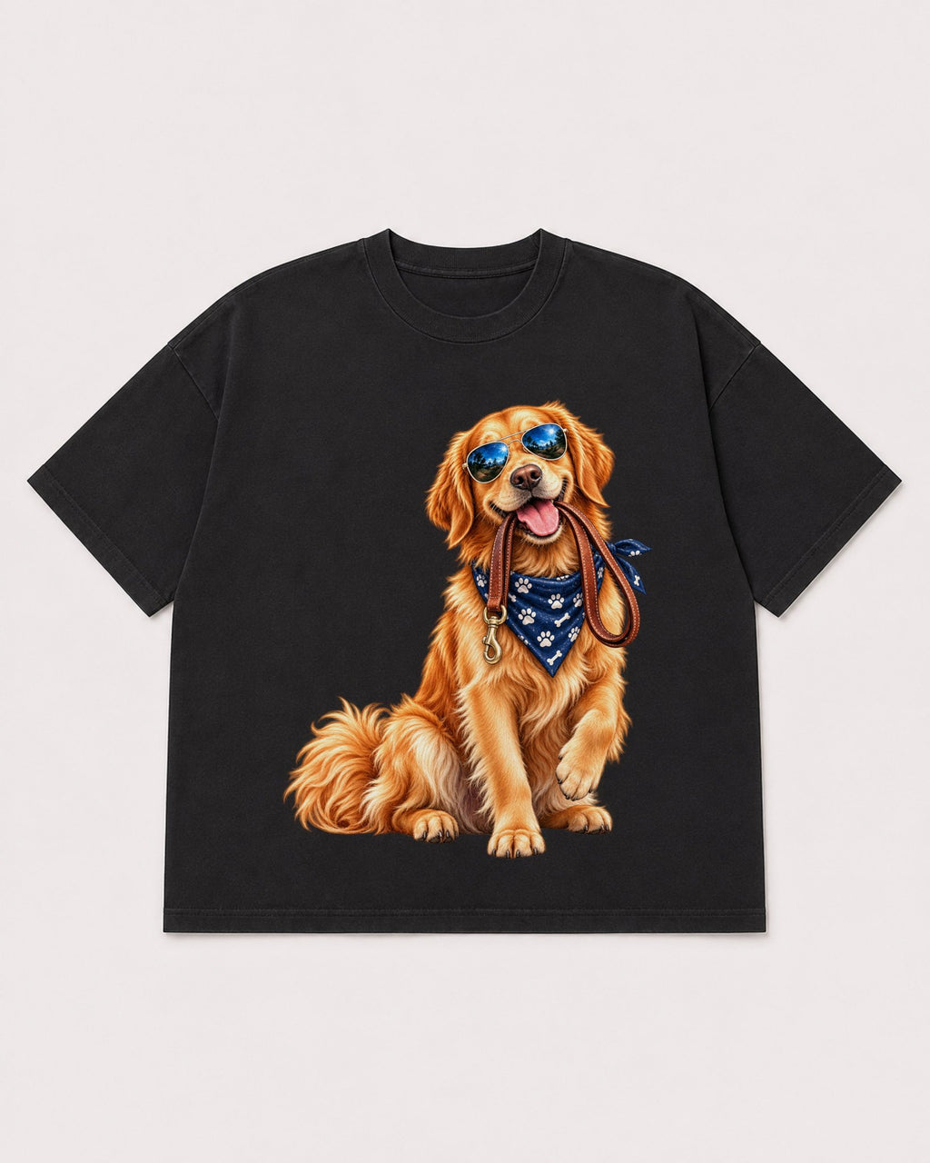 Mockup Boxy Heavyweight Tee Black product