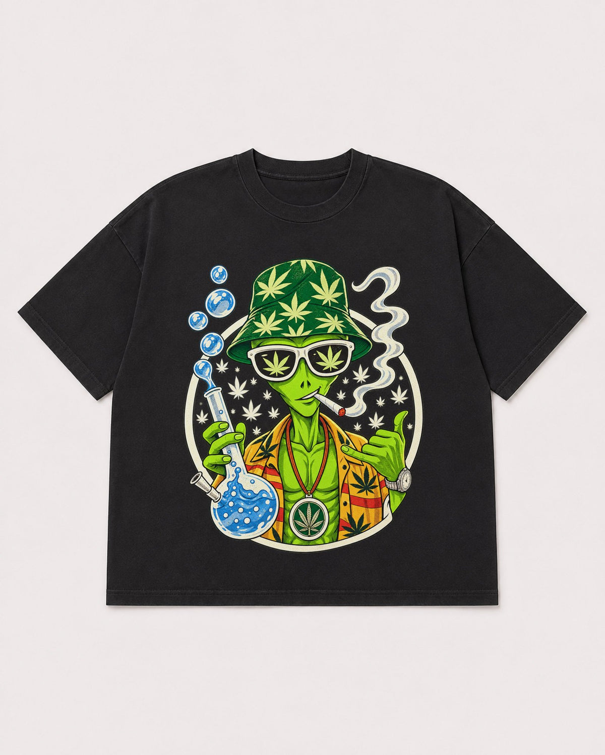 Mockup Boxy Heavyweight Tee Black product