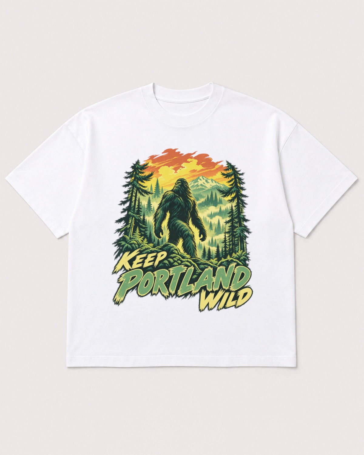 Mockup Boxy Heavyweight Tee White product