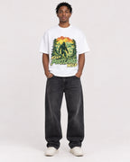 Mockup Boxy Heavyweight Tee White male full-body 05