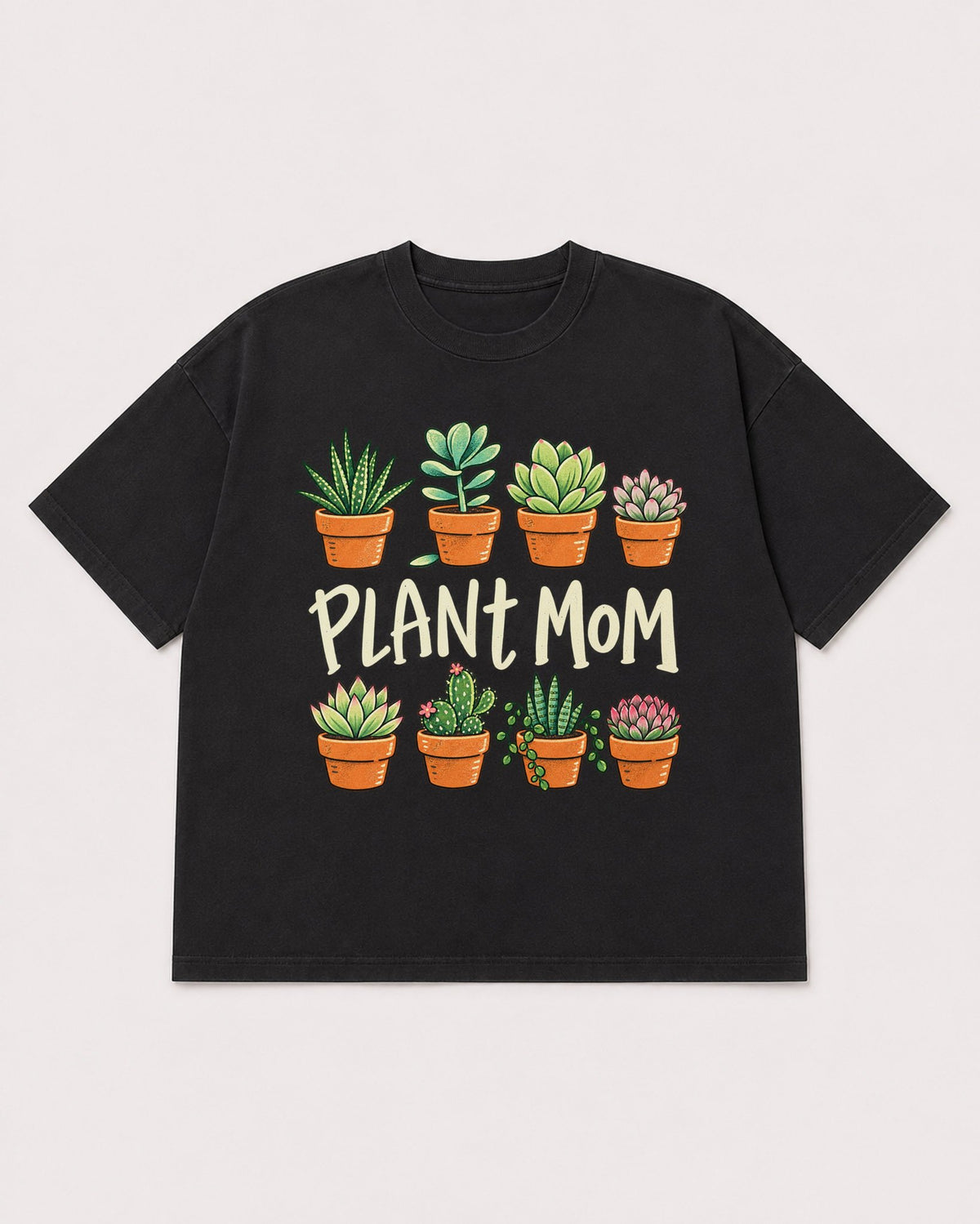 Mockup Boxy Heavyweight Tee Black product