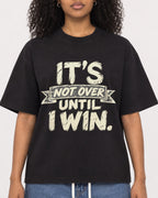 Mockup Boxy Heavyweight Tee Black female close-up 05