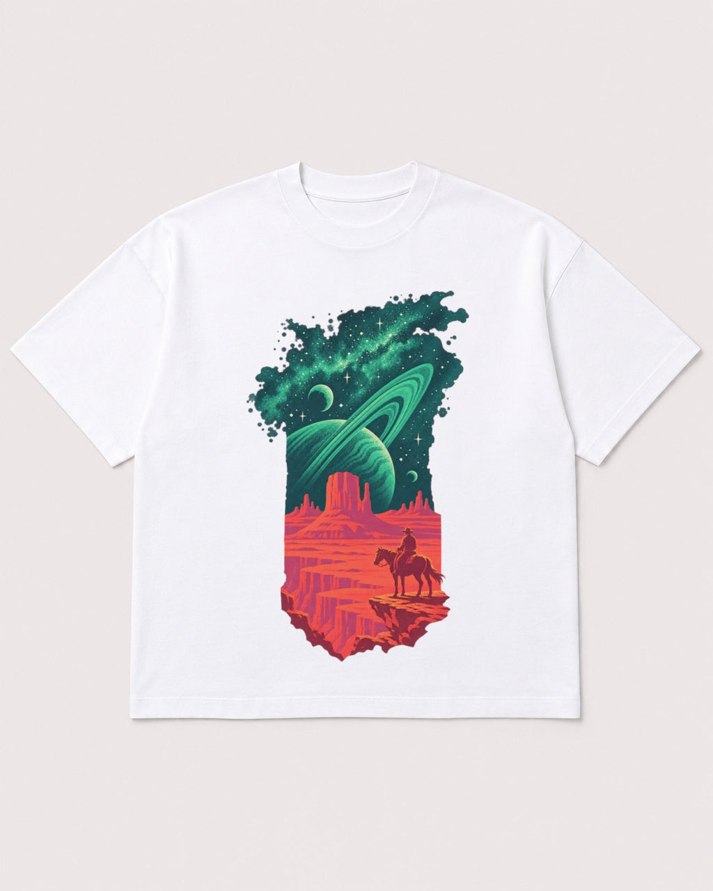 Mockup Boxy Heavyweight Tee White product