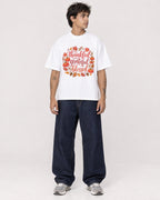 Mockup Boxy Heavyweight Tee White male full-body 06