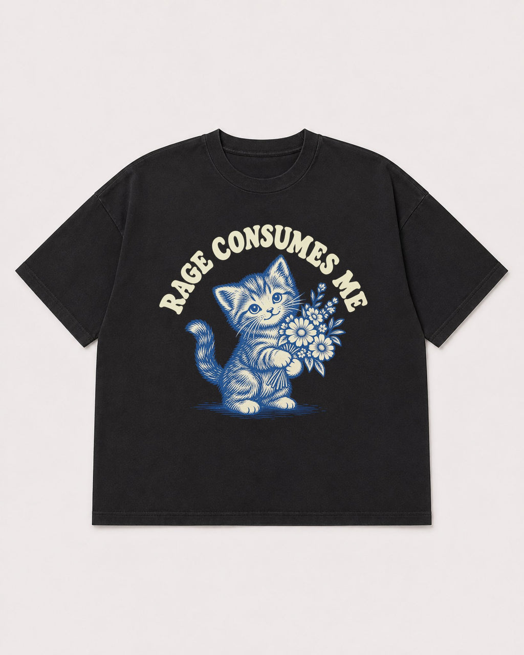 Mockup Boxy Heavyweight Tee Black product