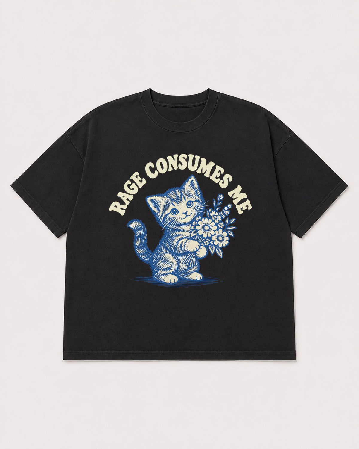 Mockup Boxy Heavyweight Tee Black product