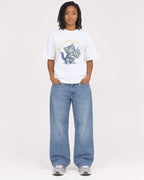 Mockup Boxy Heavyweight Tee White female full-body 15
