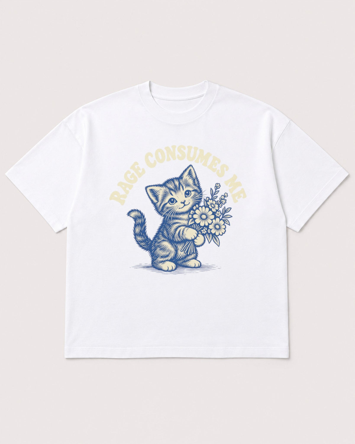 Mockup Boxy Heavyweight Tee White product