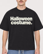 Mockup Boxy Heavyweight Tee Black male close-up 39