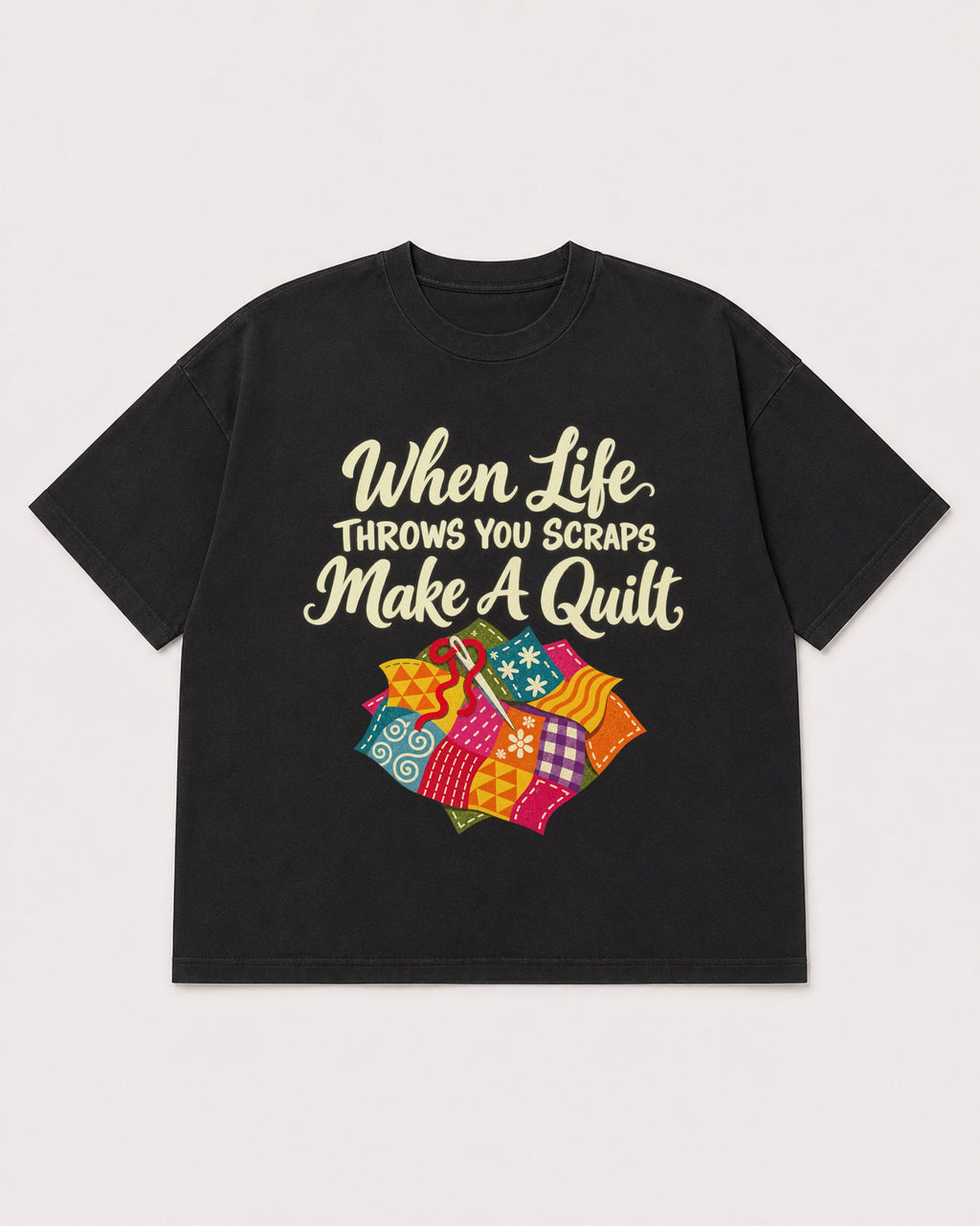 Mockup Boxy Heavyweight Tee Black product