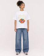 Mockup Boxy Heavyweight Tee White female full-body 20