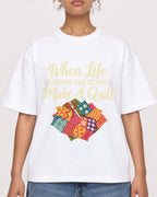 Mockup Boxy Heavyweight Tee White female close-up 20